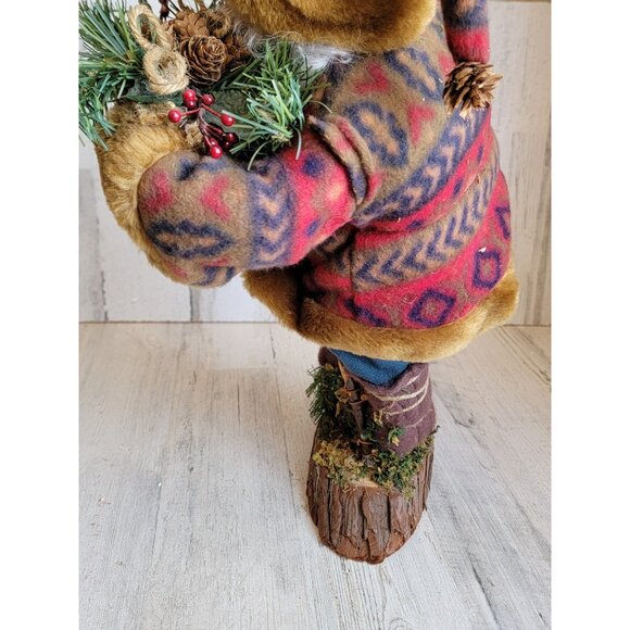 Santa ladder vintage Woodland elf unique home decor xmas - Picture 6 of 10